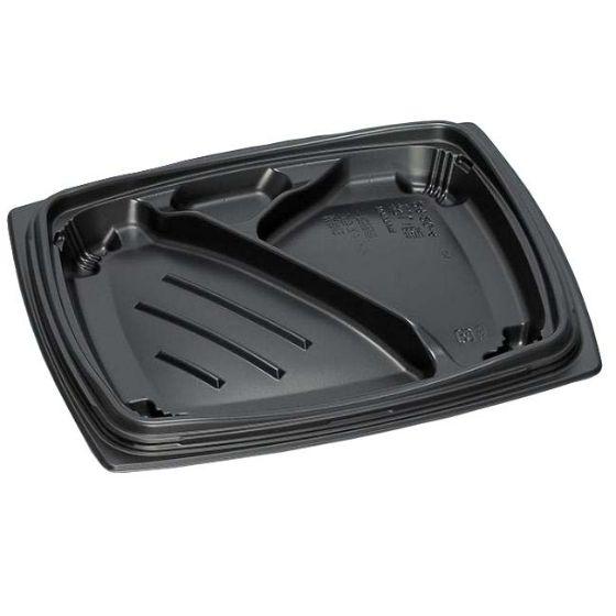 【50枚】祝い膳24-20-4H 黒 本体（PPF＋バイオマス）福助工業 バイオマス容器 環境配慮型 使い捨て 業..