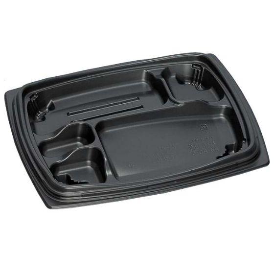 樂天商城 - 【600枚】祝い膳24-20-6H 黒 本体（PPF＋バイオマス）福助工業 バイオマス容器 環境配慮型 使い捨て 業務用 お弁当容器 （本体のみ） 600枚入