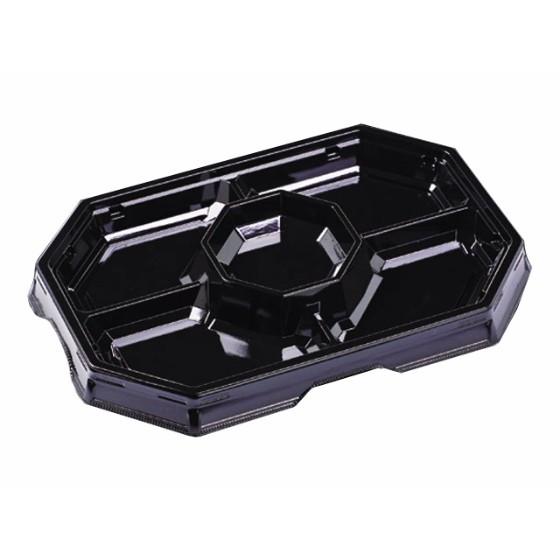 樂天商城 - 【10枚】オードブル32-22 本体 黒 エフピコ 使い捨て 弁当 惣菜 中華 仕出し 角皿 オードブル容器　（本体のみ）10枚入