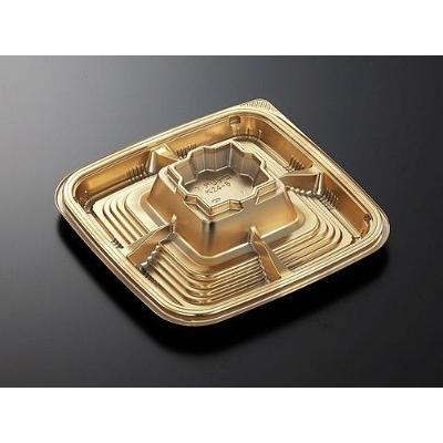 【20枚】DXデリデコ K24-5 G-BK 身 中央化学 使い捨て 弁当 惣菜 中華 仕出し 丸皿 二段 オードブル容器　（本体のみ）20枚入