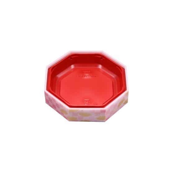 【20枚】WIC-八角15 本体 市松春扇 エフピコ 使い捨て 業務用 高級 発泡 折箱 弁当容器　（本体のみ）2..