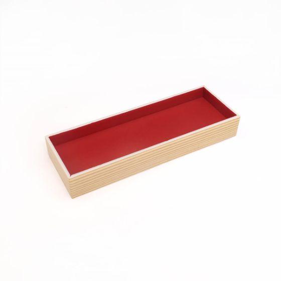 【40枚】WP-430（30）本体 柾目赤 エフピコ 使い捨て 業務用 弁当容器 惣菜 寿司容器 （本体のみ） 40..