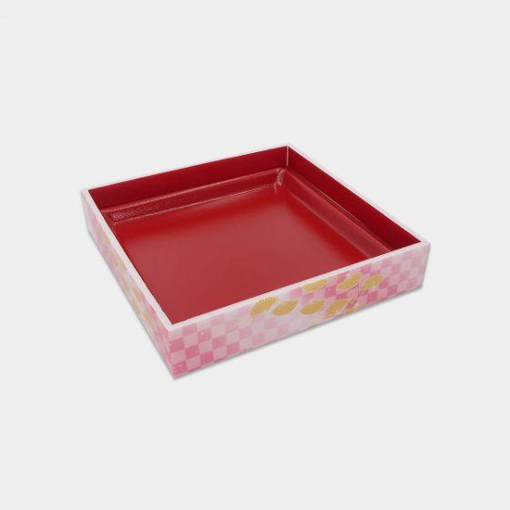 樂天商城 - 【15枚】WPS-角214-214（V）市松春扇 エフピコ 使い捨て 業務用 弁当容器 惣菜 折箱 寿司容器 （本体のみ） 15枚入