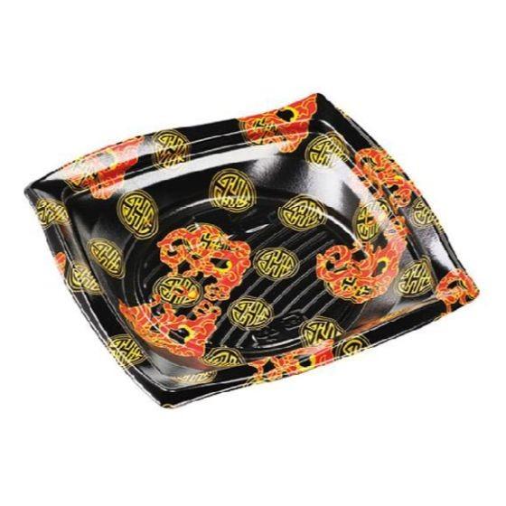 樂天商城 - 【50枚】HSウェーブ-190 本体 香港黒 エフピコ 使い捨て 業務用 弁当 中華 惣菜 丼 どんぶり容器 （本体のみ） 50枚入