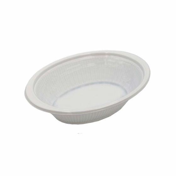 Rakuten - 【50枚】DLV楕円 24-18（60）MSD 白W エフピコ 使い捨て 業務用 弁当 丼 どんぶり 中華 洋食 惣菜 デリバリー容器 （本体のみ） 50枚入