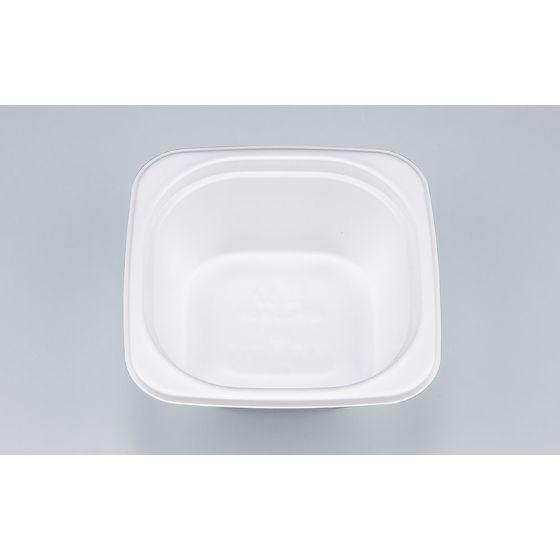 樂天商城 - 【50枚】RF角丼内17 ホワイト本体 シーピー化成 使い捨て 丼 弁当 2段 セパレート 業務用 どんぶり容器　（本体のみ）50枚入