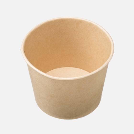 樂天商城 - 【600枚・本体と蓋セット】KM140-1000 ナチュラル 本体 + KM-140 フタ（OPS）ケーピープラテック KMカップ 使い捨て 業務用 弁当容器 どんぶり 各600枚入