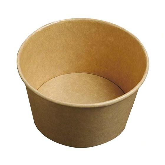 樂天商城 - 【600枚】KM140-750 ナチュラル 本体 ケーピープラテック KMカップ 業務用 使い捨て 弁当容器 どんぶり 紙カップ スープカップ 　600枚入