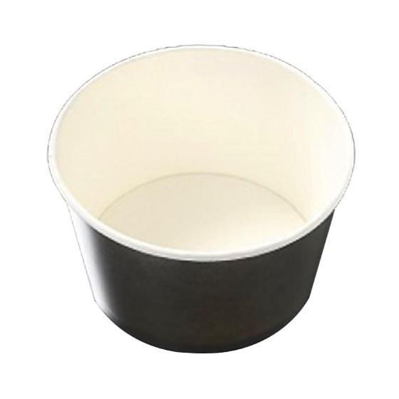 樂天商城 - 【600枚】KM140-750 黒 本体 ケーピープラテック KMカップ 業務用 使い捨て 弁当容器 どんぶり 紙カップ スープカップ 　600枚入