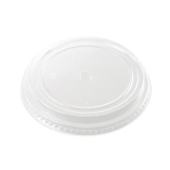 KMカップ◇売り場を演出してくれる容器です。◇中皿の使用で多彩なメニューに対応できます！●蓋：レンジ不可●素材：OPS●サイズ：φ137×H20mm ●入数：600枚（50枚×12）