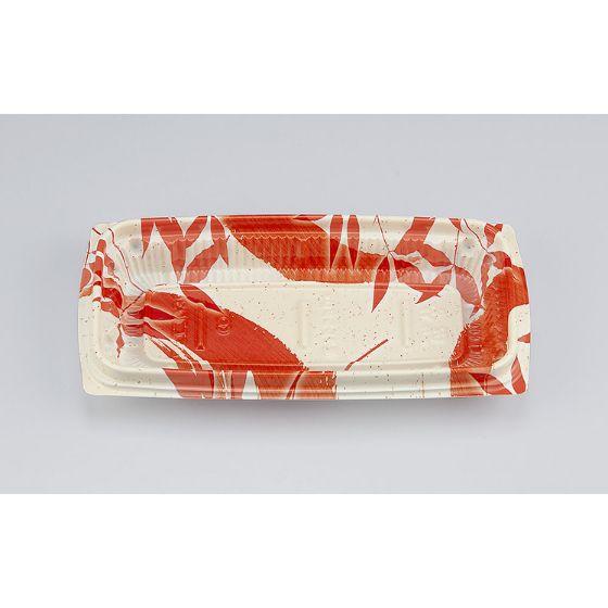 樂天商城 - 【50枚】BFエコD36 月竹朱 本体 シーピー化成 使い捨て 容器 業務用 弁当 おかず 中華 惣菜容器 （本体のみ） 50枚入