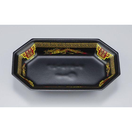 【50枚】V-619-27 飛龍黒 シーピー化成 業務用 使い捨て 中華 弁当 惣菜容器　（本体のみ） 50枚入