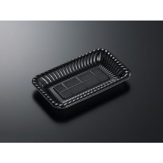 樂天商城 - 【50枚】PDプレート K25-15 黒内 身 中央化学 使い捨て 弁当 惣菜 骨付き もも肉 ロースト チキン容器　（本体のみ）50枚入