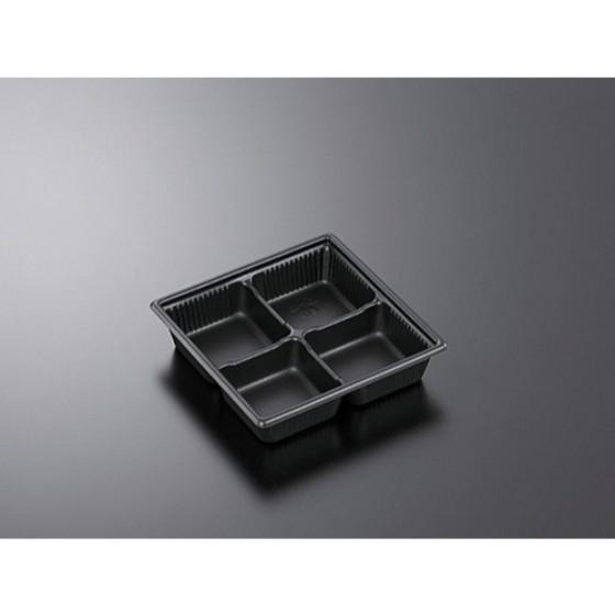 Disposable - 【800枚】SDキャセロ 15-15 4S BK 身 中央化学 使い捨て 弁当 おかず 中華 洋食 惣菜容器　（本体のみ）800枚入