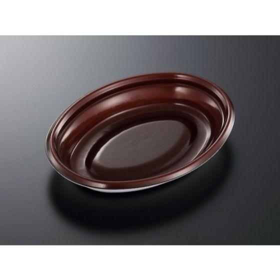 樂天商城 - 【50枚】TPボレノ M24-18 赤茶 身 中央化学 使い捨て 弁当 おかず 中華 洋食 惣菜容器　（本体のみ）50枚入