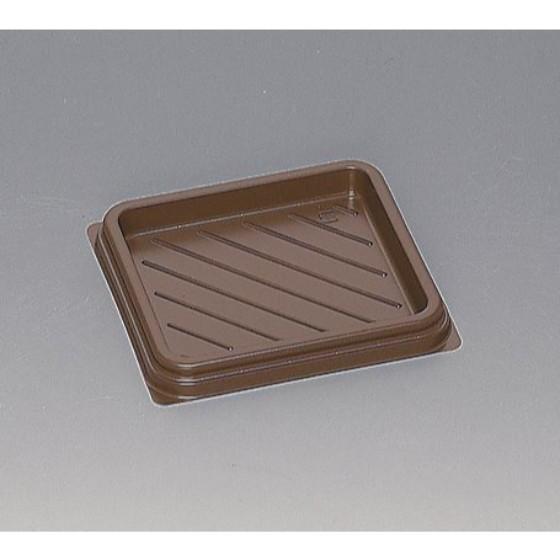 樂天商城 - 【1200枚】Fパレ W-80（ブラウン） 福助工業 調理パン 菓子容器 惣菜容器 サンドイッチ容器 （地域限定 送料無料）　1200枚入