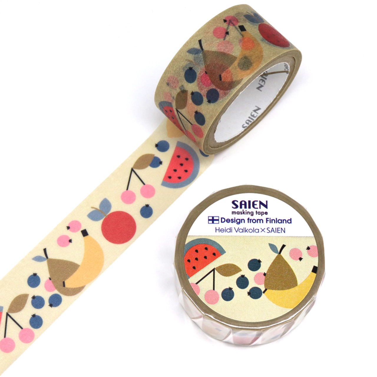 【1巻】TR-4014 Fruits (20mm×5m)マスキングテープ カミイソ産商 Heidi Valkola×SA...
