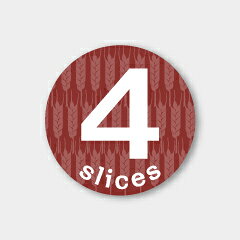 【500枚】S-366 4 slices カミイソ産商 ラベル シール イベント ギフト パン 枚数...