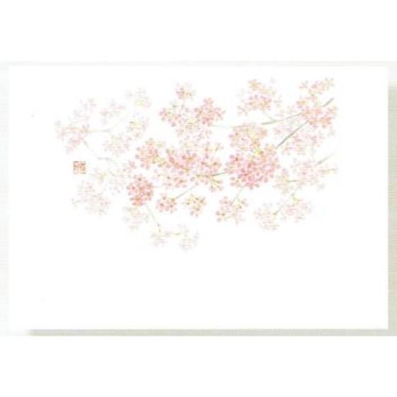 【100枚】高級和紙マット No.320 桜満開 〈尺3〉 3月～4月 カミイソ産商 業務用 使い捨て 紙 テーブルマット 100枚入