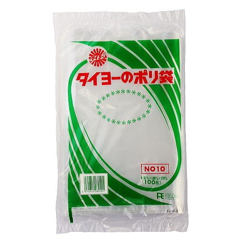 【メール便対応(3袋まで)】タイヨーのポリ袋 0.03mm No.10 (100枚入)