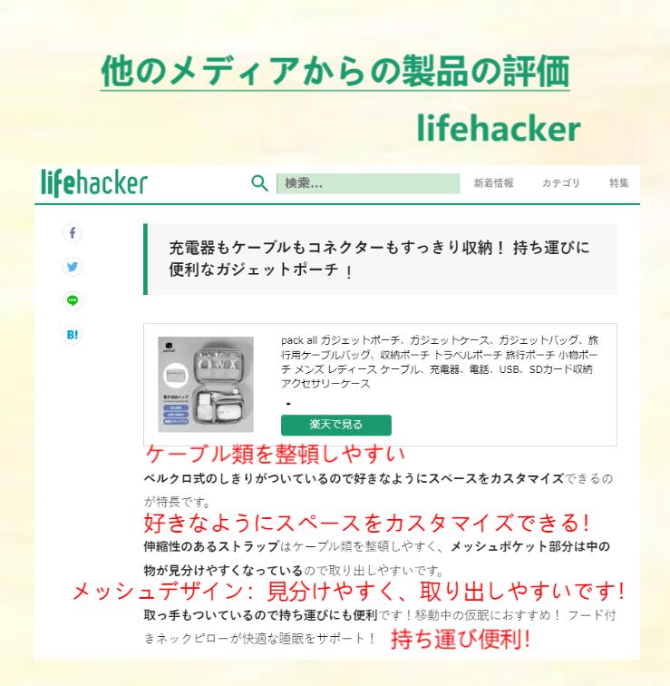 pack all ガジェットポーチ 小物ポーチ 収納ポーチ 旅行用ケーブルバッグ 旅行ポーチ アクセサリーケース ケーブル/充電器/電話/USB/SDカード収納 軽量 出張 旅行 packall-10000032 SKYLINE サンプル画像3