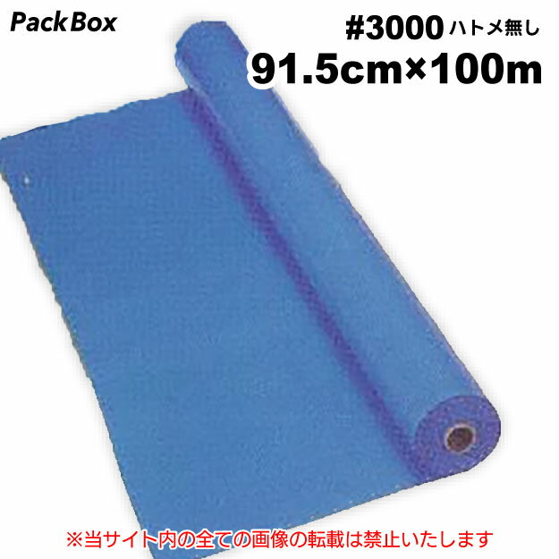 【法人様限定】ブルーシート PEクロス原反 輸入 #3000 91.5cm×100m 1本 2本 3本 4本 5本 10本 ※ハトメ無し 送料無料