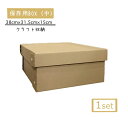 保存BOX中1個セット クラフトボックス 段ボール ダンボール シンプル 押入れ収納 フタ付きストックボックス メモリアルボックス スタイリッシュクローゼット コンパクト 下着収納ボックス 靴下収納 衣類収納 クラフト収納 引っ越し用 玩具収納 子供部屋収納