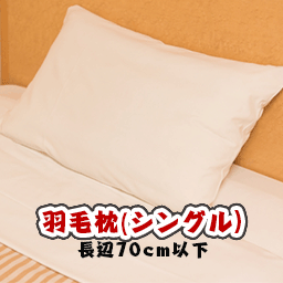 【布団クリーニング】　羽毛枕(シングルサイズ)