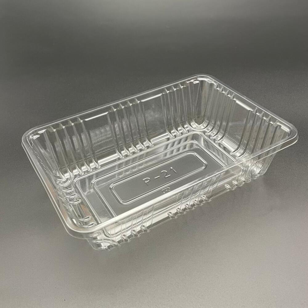 【2ケース特価：3200枚】フルーツケース P-21 - 203×140×50mm - 透明 ミネロン 果物 青果 容器 汎用 A-PET 生産農家 青果店 りんご 梨 ぶどう いちご みかん 汎用 盛り合わせ 3