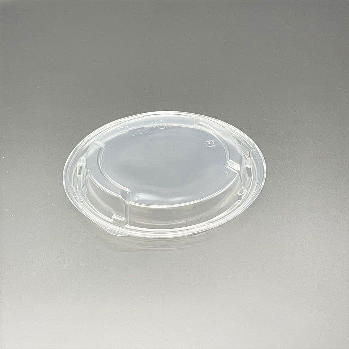 【ケース：600枚入】ホット麺18専用　耐熱通気別売フタ - Φ176×23mm - 透明