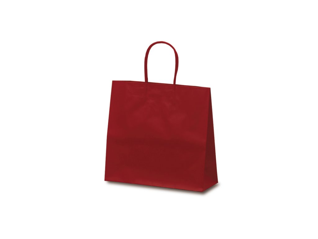 【手提紙袋】マットバッグ M ワイン (50枚) 320×110×290mm
