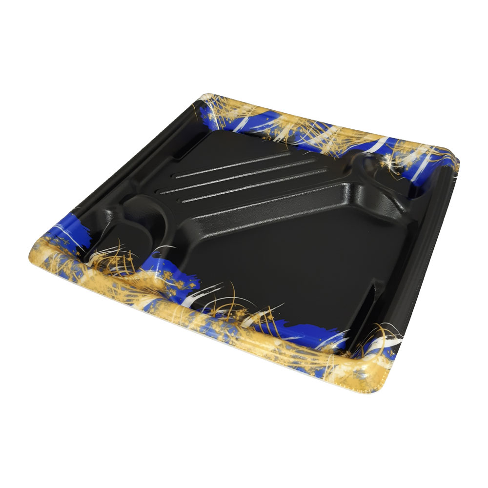 弁当 仕出し 使い捨て弁当容器 MFPかすが 23-23-1 なみ風青 1ケース 400枚 耐熱 電子レンジ対応 お持ち帰り テイクアウト