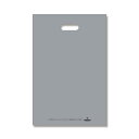 【レジバッグ】HDカラーポリ 30-45(B4用) シルバー (50枚入) 300×450mm 表記入 シモジマ