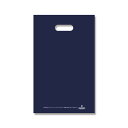 【レジバッグ】HDカラーポリ 25-40(A4用) ネイビー (50枚入) 250×400mm 表記入 シモジマ