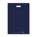 【レジバッグ】HDカラーポリ 35-50 ネイビー (20枚入) 350×500mm 表記入 シモジマ