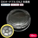 お花見に!使い捨て大皿 使い捨て 容器 大皿 DXオードブル E丸2 防曇蓋 10枚 お持ち帰り テイクアウト 仕出し デリバリー 銀食器 ファミリー 大人数 おせち