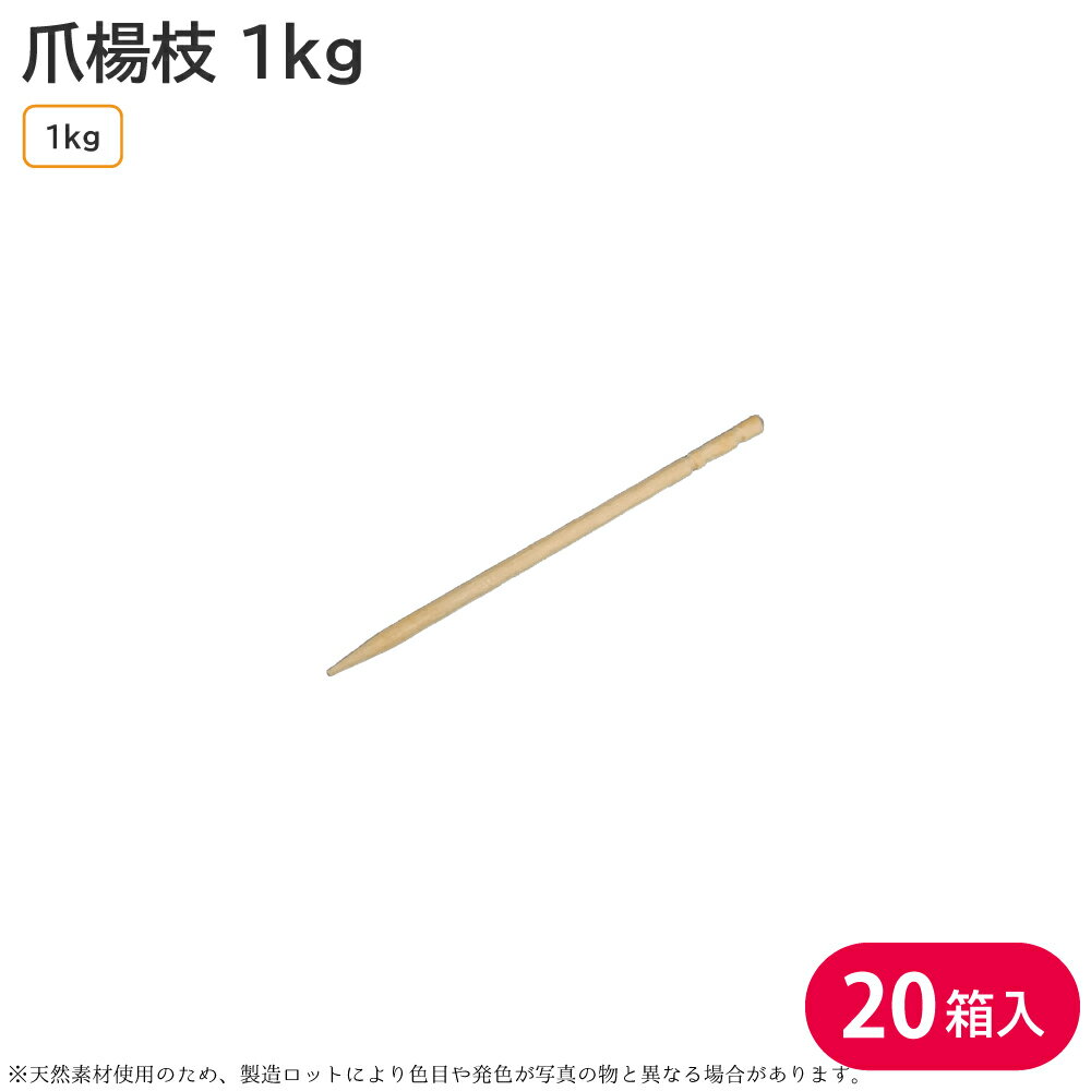 爪楊枝 つまようじ 楊枝 ピック 竹 竹製 1ケース 1kg 20箱 おつまみ 和菓子 試食 実演販売 飲食店 業務用 大容量