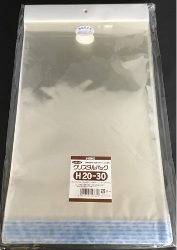 HEIKO クリスタルパック ヘッダー付OPP袋(透明)H20-30 100枚入 シモジマ HEIKO クリスタルパック ヘッダー付OPP袋(透明)H20-30 100枚入 シモジマ