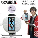 提灯 ちょうちん 43713 ブルーハワイ 八寸丸 白φ240×H250mm 1個 かき氷 祭 縁日 屋台 飲食店 販促 商売繁盛【受注生産品】