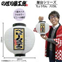 提灯 ちょうちん 43773 ベビーカステラ 八寸丸 白 φ240×H250mm 1個 祭 縁日 屋台 飲食店 販促 商売繁盛【受注生産品】