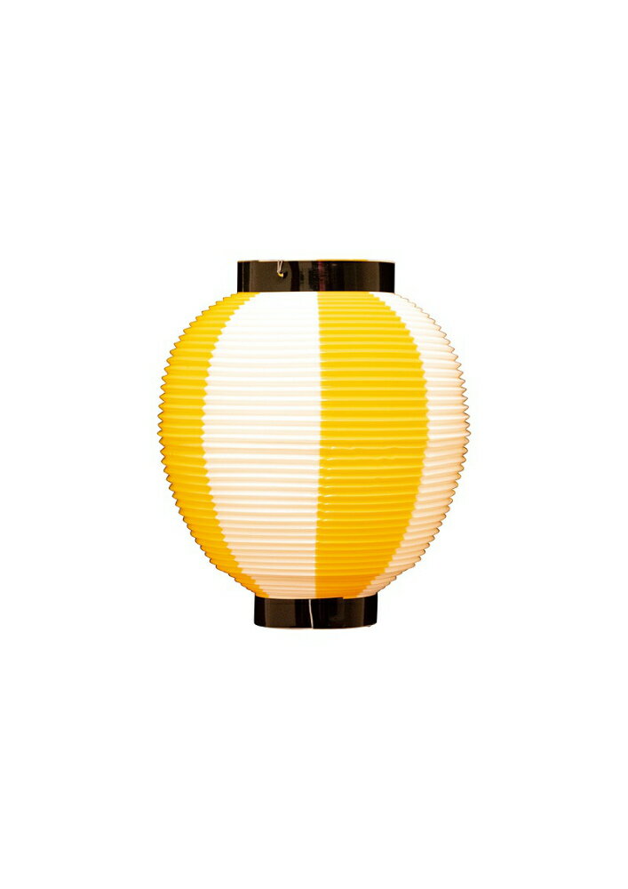 提灯 ちょうちん 祭り 七寸丸 黄白 46429 Φ185×215mm 祭 縁日 屋台 飲食店 販促 商売繁盛