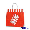 【福袋】25チャームバッグ 福袋 紅白 3才 (200枚入) 320×115×310mm シモジマ