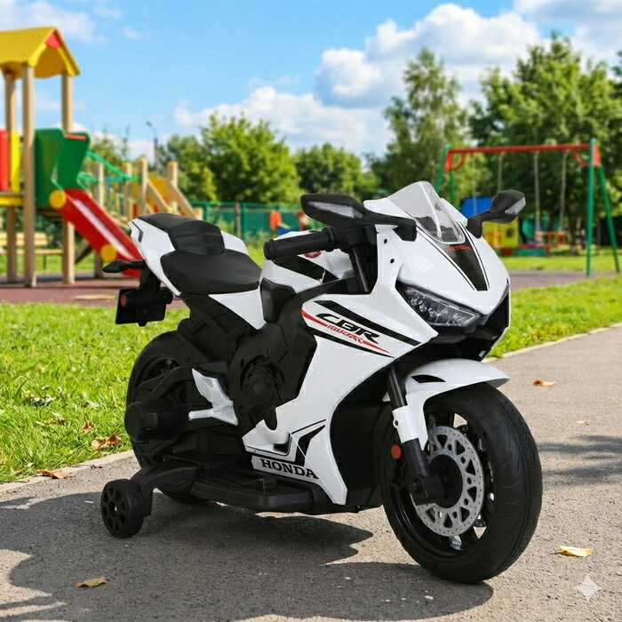 【送料無料 関東から関西まで】電動乗用玩具 ホンダCBR1000RR ホワイト【沖縄・離島 発送不可】4985404056418