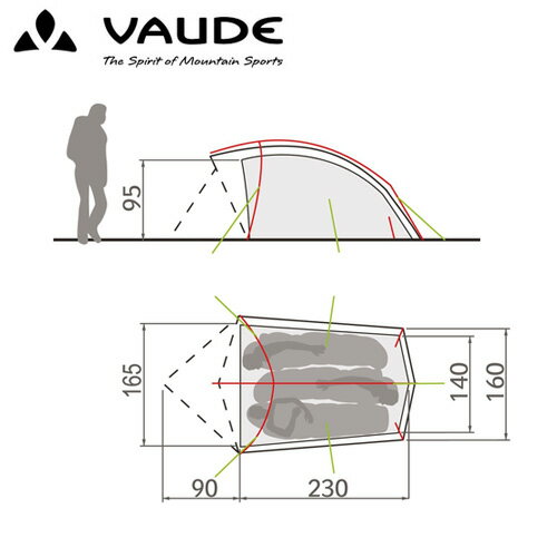 【買い回り対象】[ポイント10倍] ファウデ VAUDE トーラス Taurus 3P テント 3人 (1480/mossy green) 11499【要エントリー 8/19 20時から】