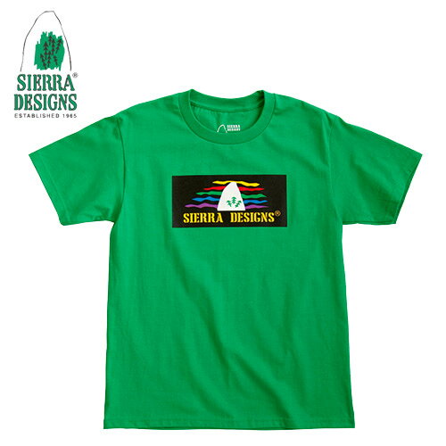 【買い回り対象】[ポイント10倍] シエラデザイン SIERRA DESIGNS レインボーロゴ 90's RAINBOW LOGO TEE (Green) 1504【要エントリー 8/19 20時から】