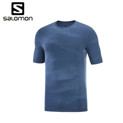 【買い回り対象】[ポイント10倍] サロモン SALOMON エッセンシャル シームレス Tシャツ ESSENTIAL SEAMLESS メンズ (DARK DENIM/HEATHER) LC1735100【要エントリー 8/19 20時から】