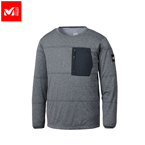 ミレー MILLET スウェット アルファ ライト クルー ALPHA LIGHT SWEAT II CREW Men (Charcoal Grey) MIV01902[pt_up]