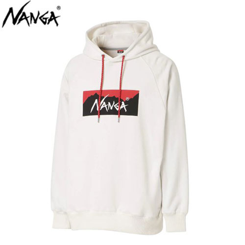 楽天パドルアウトドアクラブパーカー NANGA ナンガ ECO HYBRID BOX LOGO SWEAT HOODIE （WHT）：N1bhWHH5