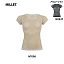 【24春夏】ミレー MILLET LD DRYNAMIC MESH SS ドライナミック メッシュ ショートスリーブ ウィメンズ アンダー 半袖 肌着 MIV01708(4)