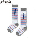 フェニックス phenix ジュニア ソックス ボーダー Border Jr. Socks 靴下 パイル (ホワイト) ESB22SO12